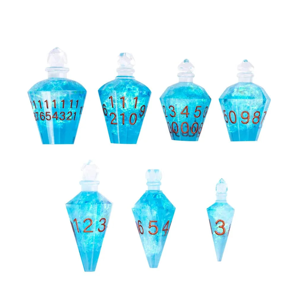 Potion Bottles Dice - Blue Flash