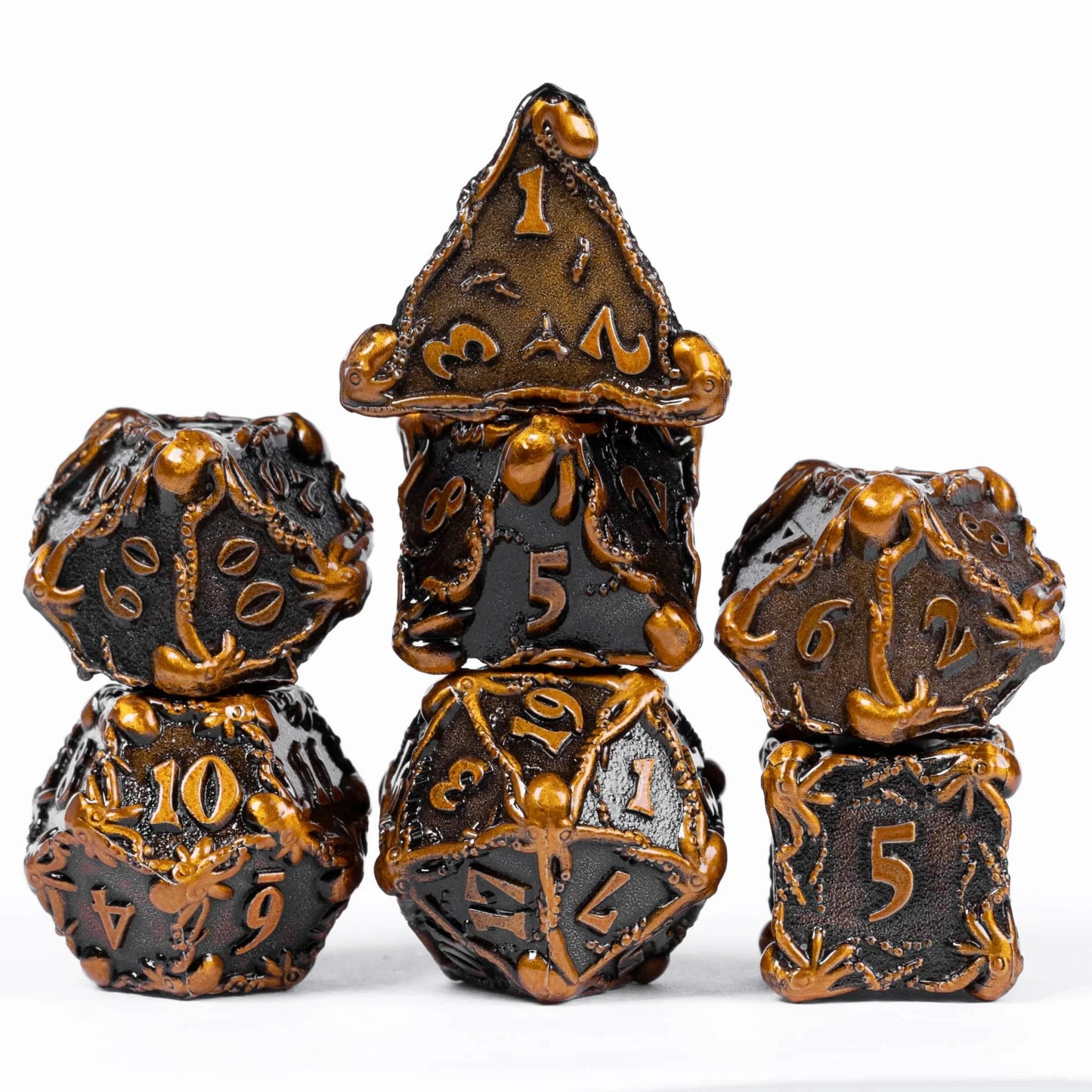 Cthulhu Metal Dice - Ancient Gold