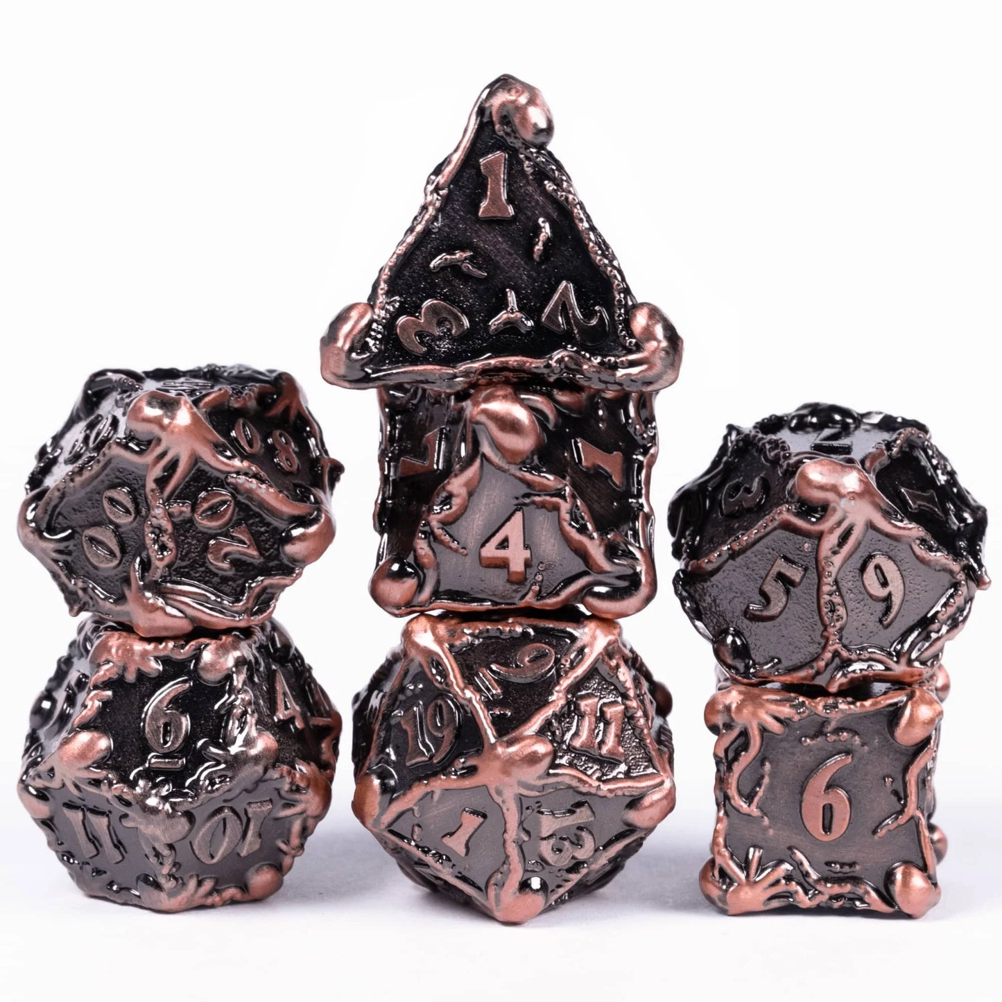 Cthulhu Metal Dice - Ancient Red Copper