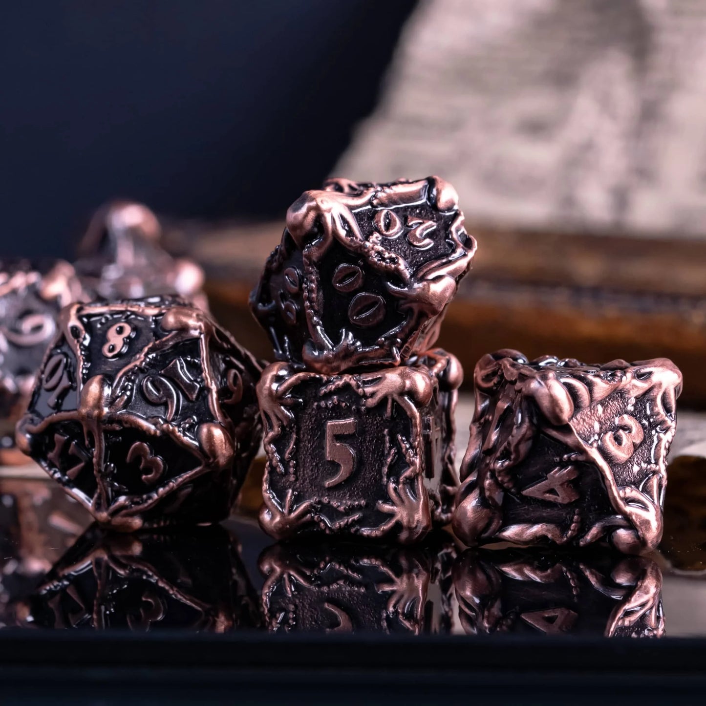 Cthulhu Metal Dice - Ancient Bronze