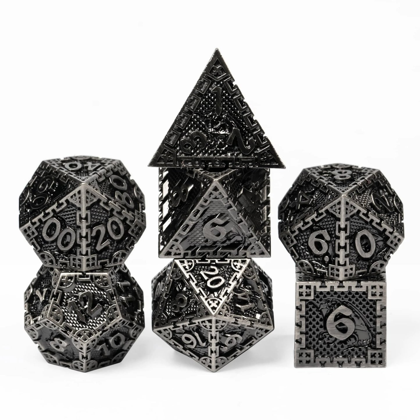 Chain Bezel - Ancient Silver