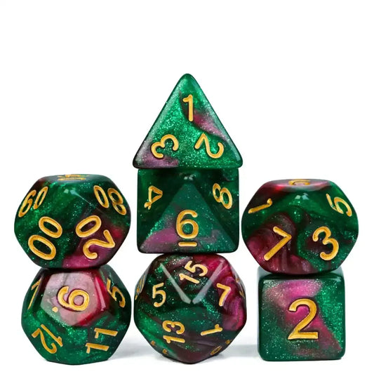 Glitter Dice - Red Green