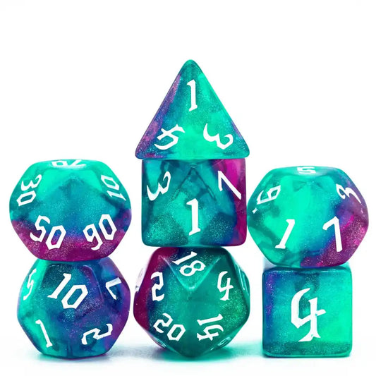 Glitter Dice - Red Blue