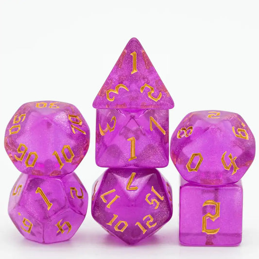 Glitter Dice - Rose Red