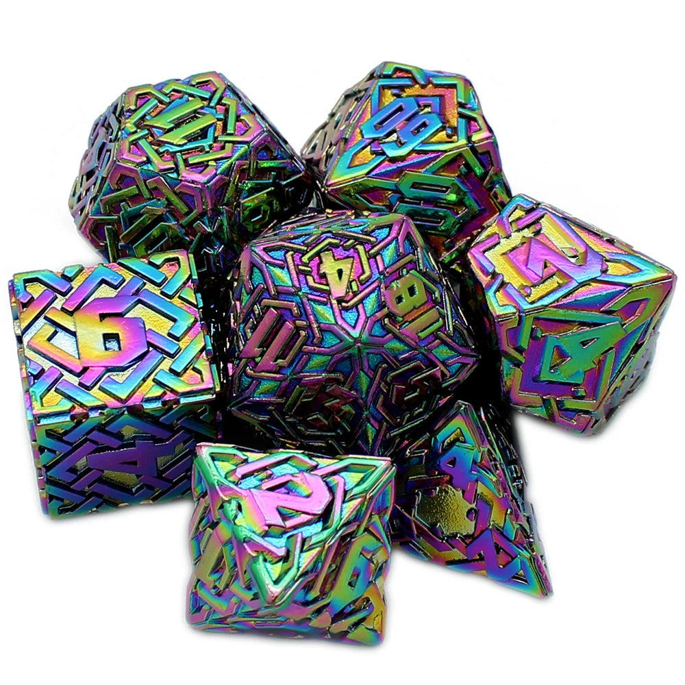 Celtic Metal Dice - Rainbow