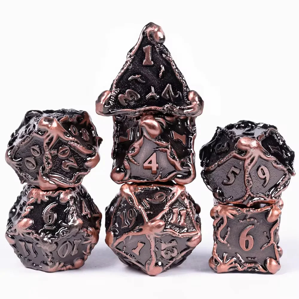 Cthulhu Metal Dice - Silver