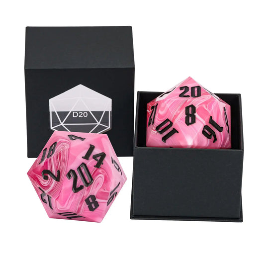 55mm Single Large Acrylic Die - Pink