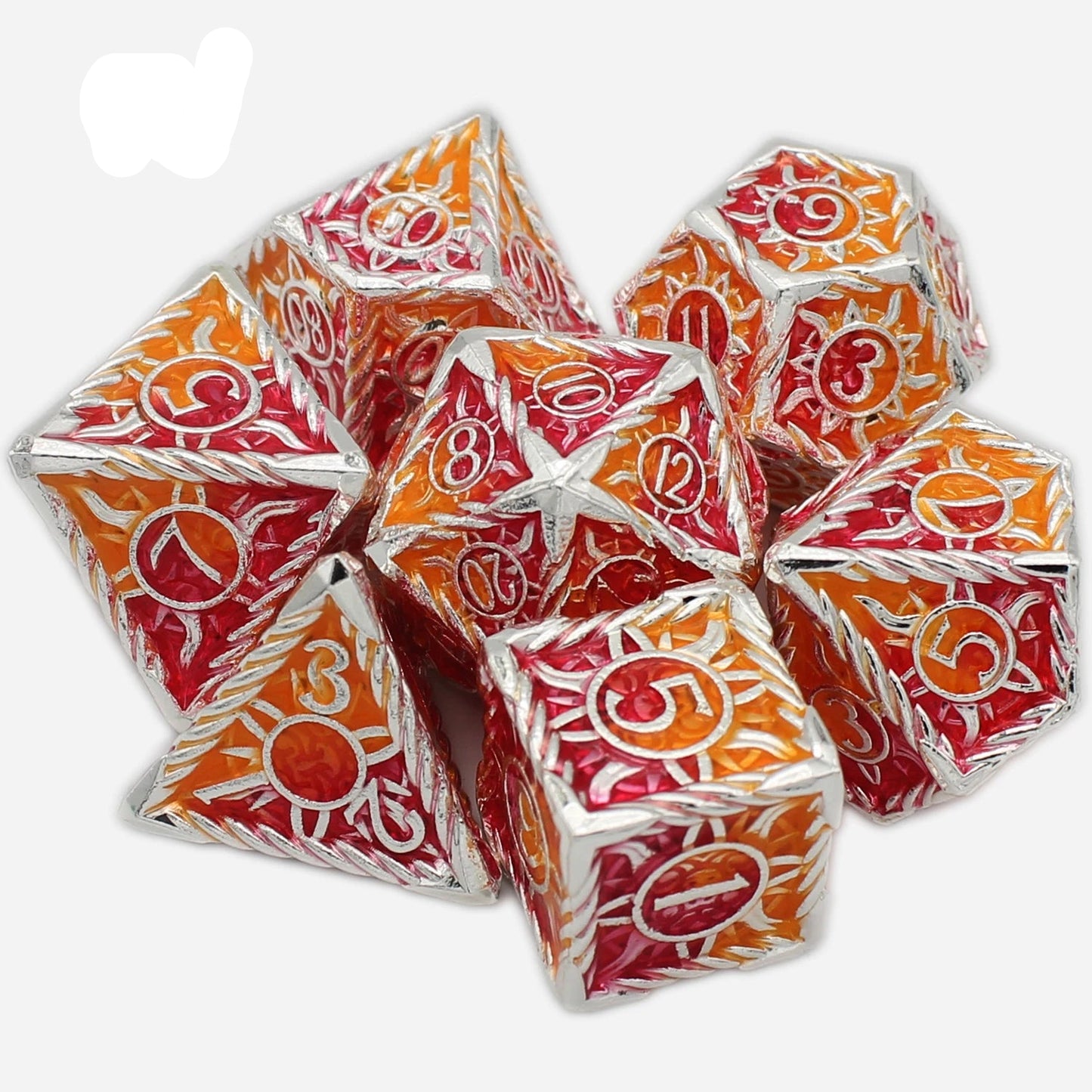Sun's Radiance - Silver Red