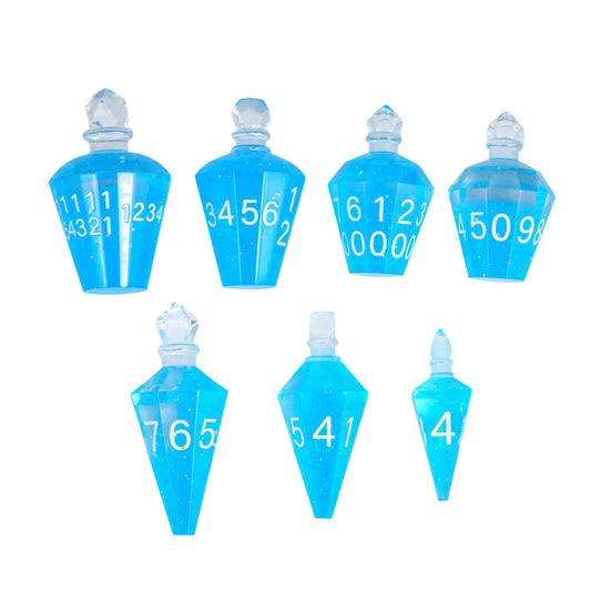 Potion Bottles Dice - Blue