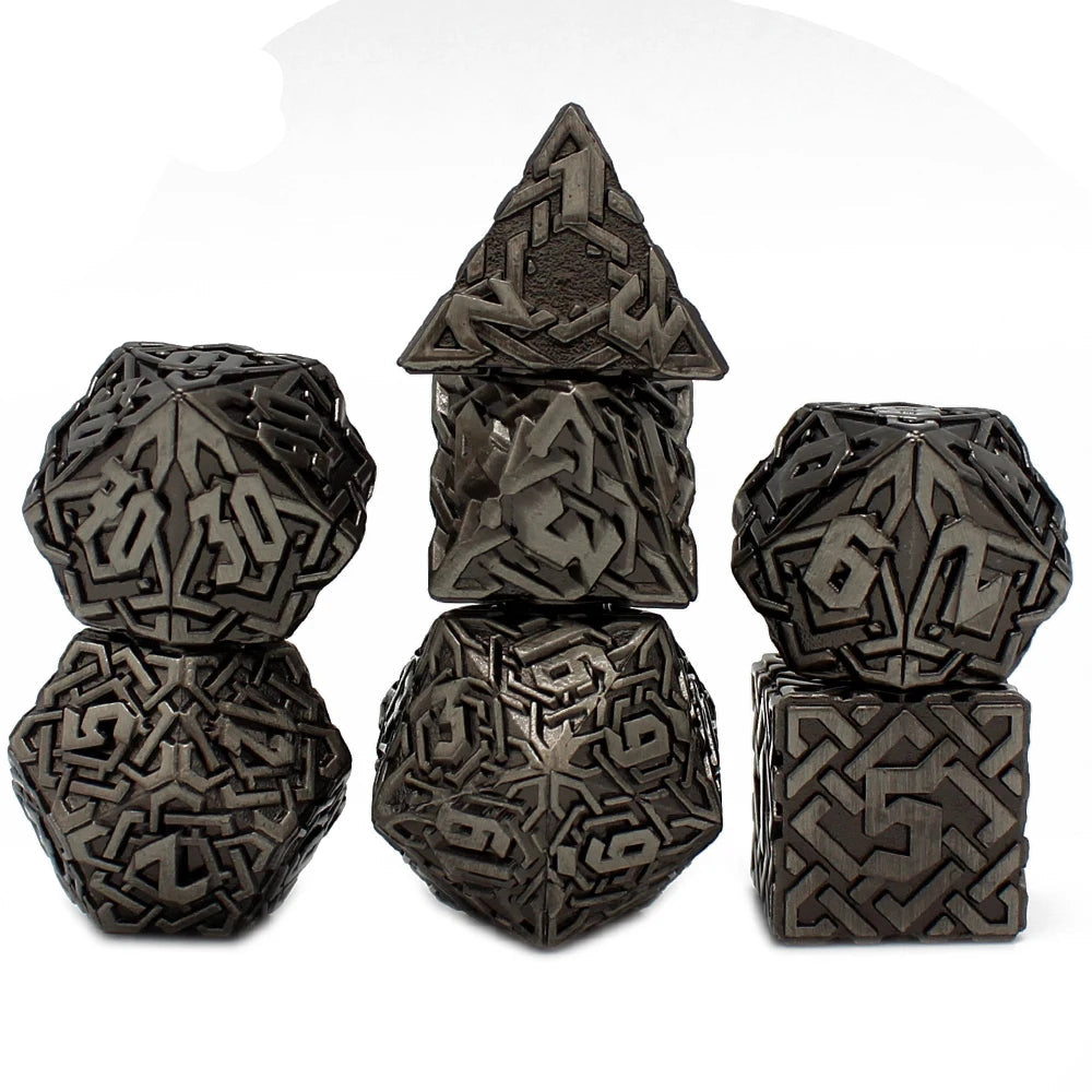 Celtic Metal Dice - Grey