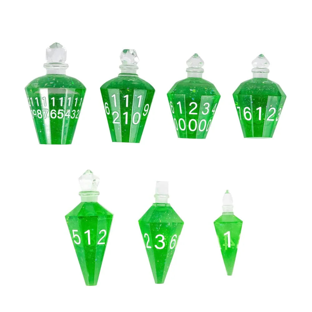 Potion Bottles Dice - Green
