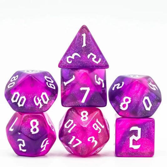 Glitter Dice - Purple Red