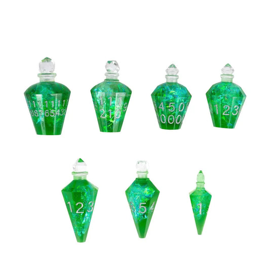Potion Bottles Dice - Green Flash