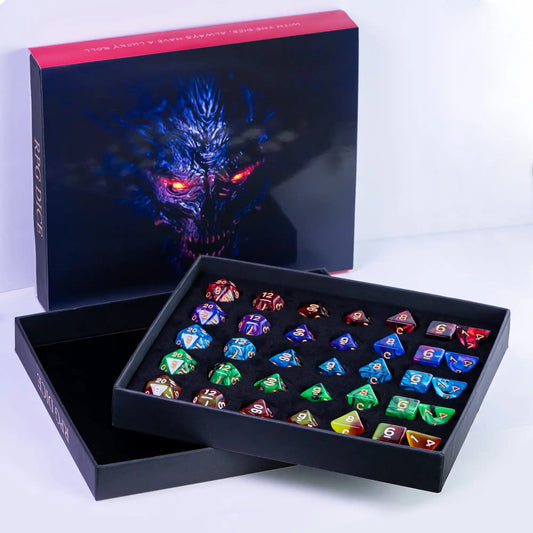 Dice Gift Box (5 sets of dice) - Devil