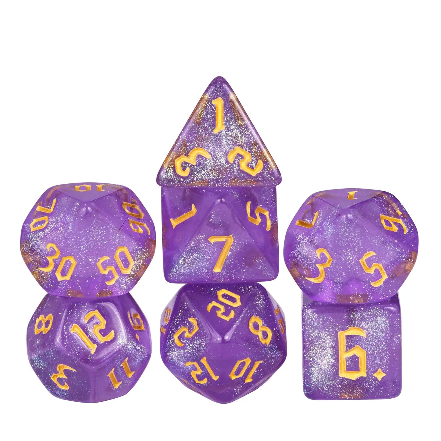 Glitter Dice - Purple