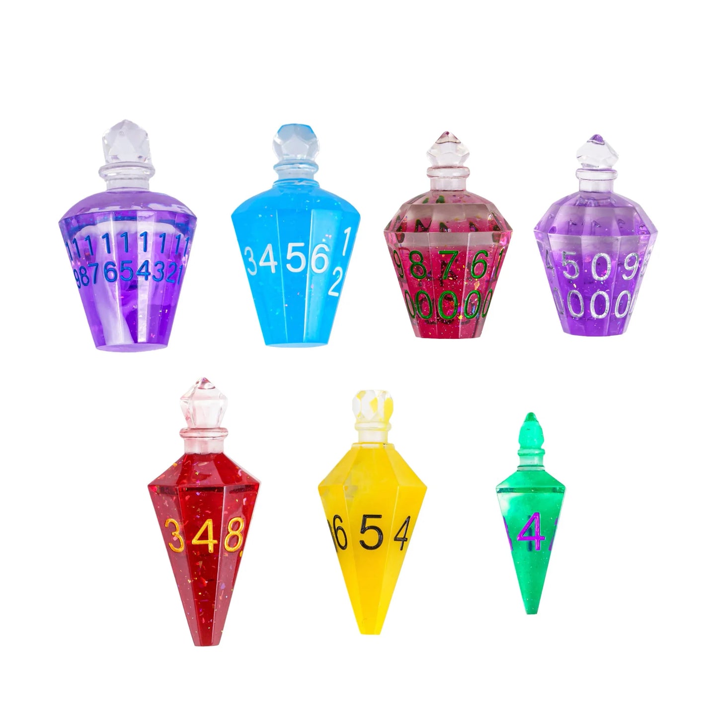 Potion Bottles Dice - Green Flash