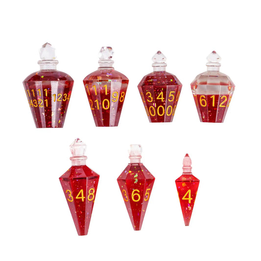 Potion Bottles Dice - Red
