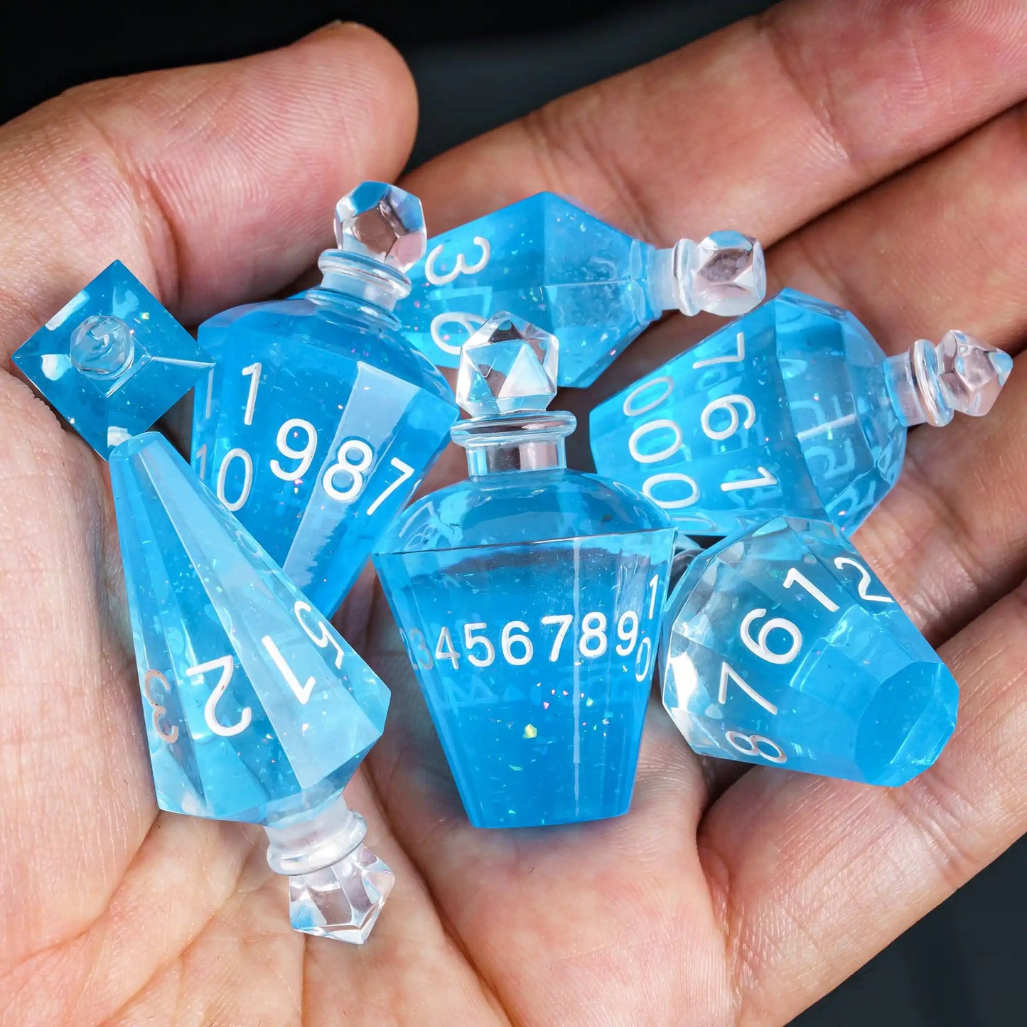 Potion Bottles Dice - Purple Spider
