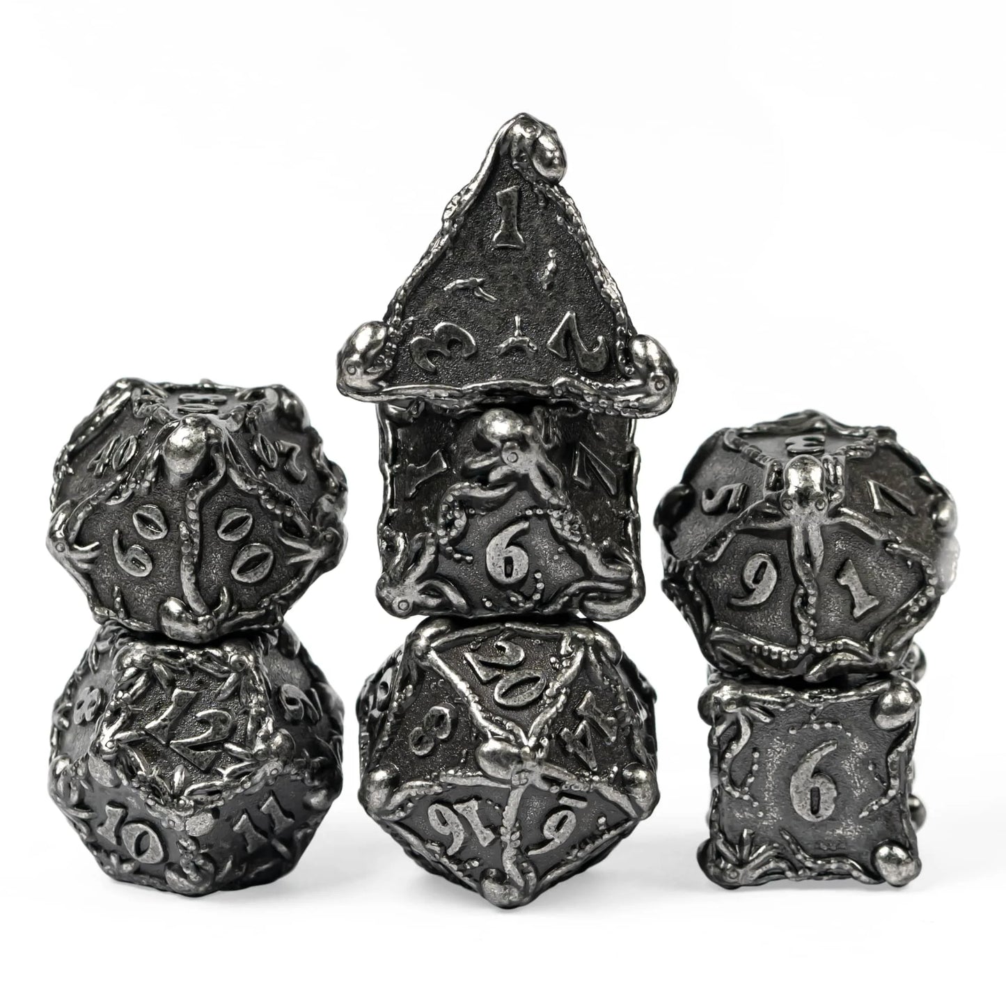 Cthulhu Metal Dice - Silver