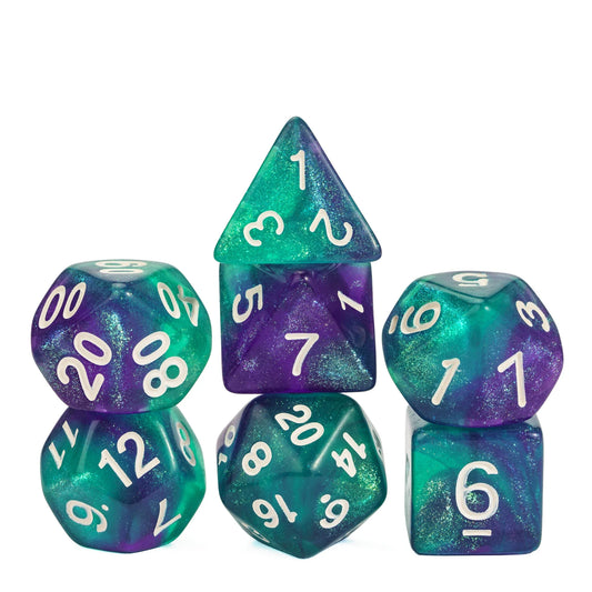 Glitter Dice- Blue Green