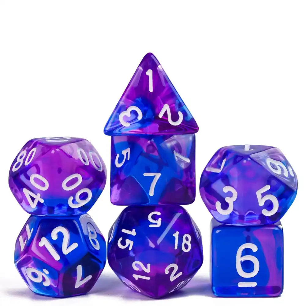 Glitter Dice - Purple Blue