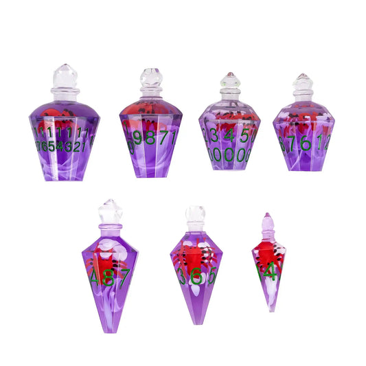 Potion Bottles Dice - Purple Spider